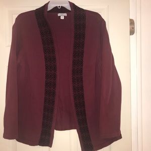 Open front cardigan sweater